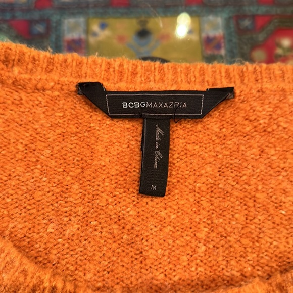 BCBG autumn orange crop sweater - size M - Picture 2 of 4
